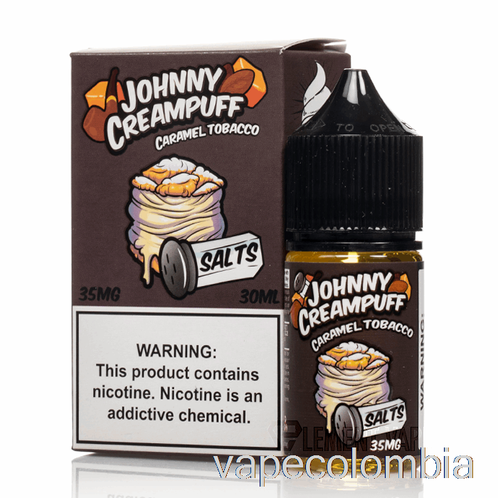 Kit Vape Completo Tabaco Caramelo - Sales Johnny Creampuff - 30ml 35mg